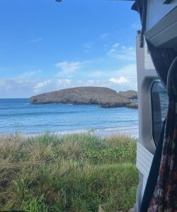 Roadtrip uitzicht zee