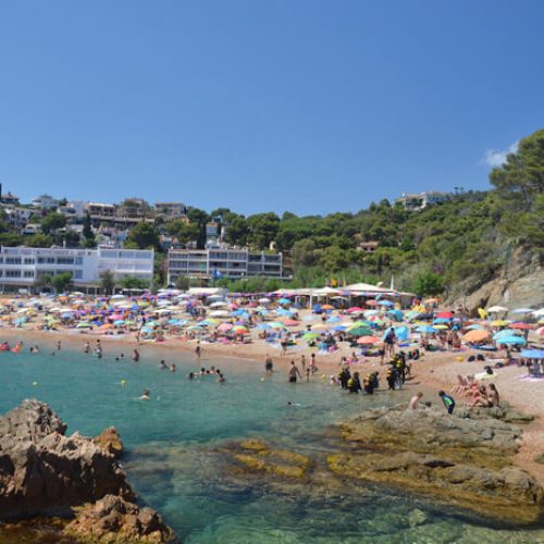 Overvol strand Costa Brava Overvol strand Costa Brava
